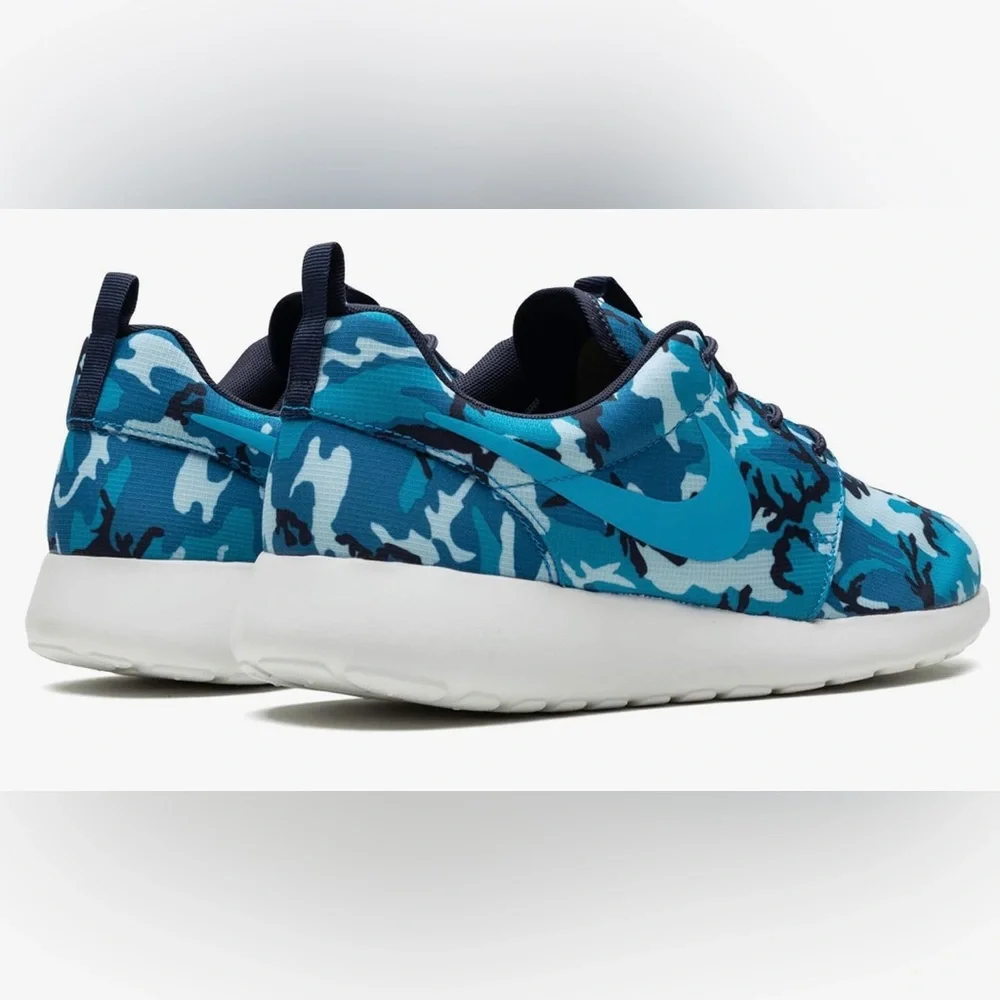 Nike Rosherun Print Dark Electric Blue